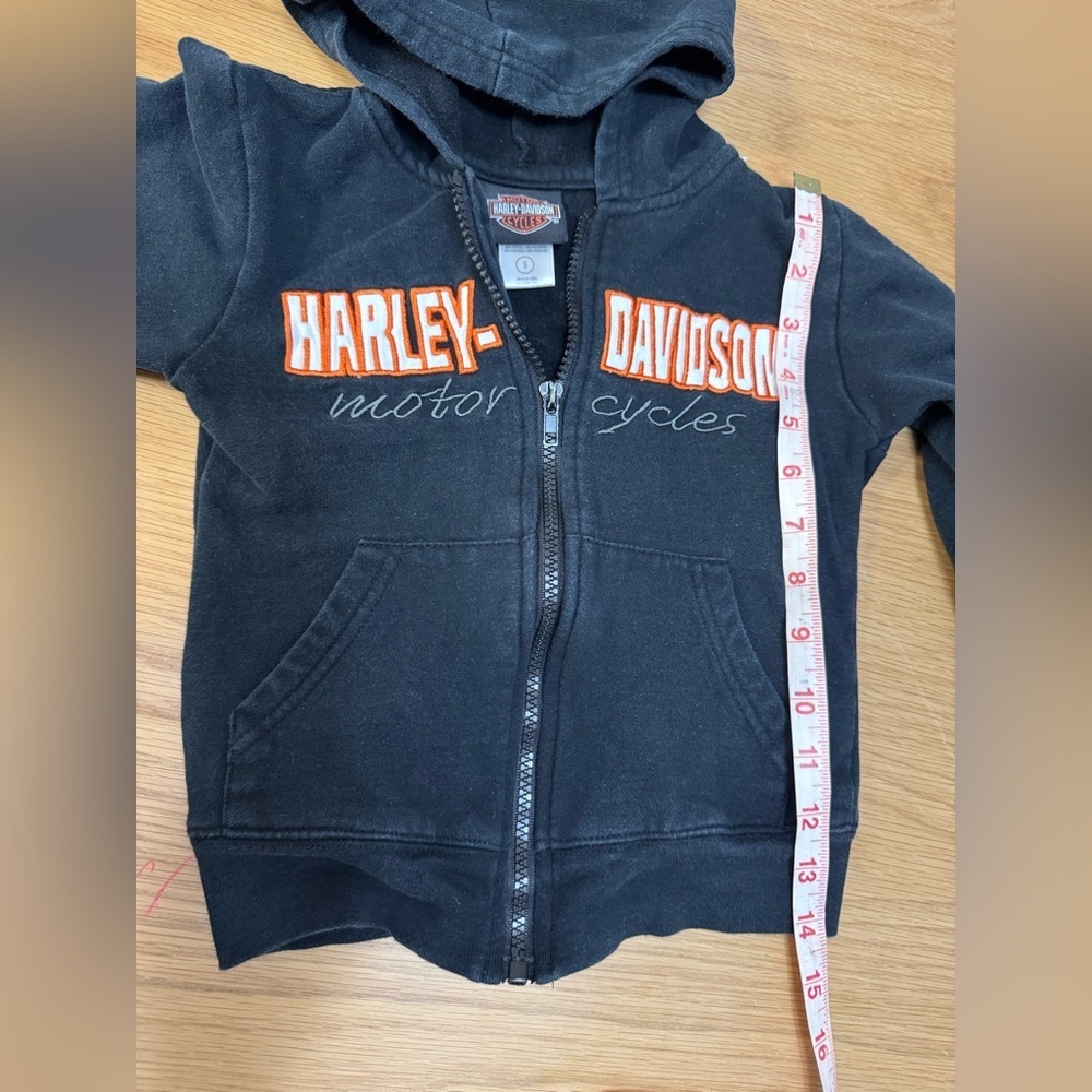 Harley-Davidson Kids Zip-Up Hoodie – Size 5 - Picture 7 of 7